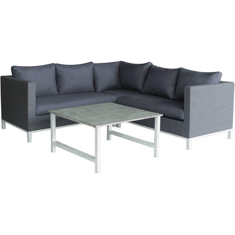 Salone da giardino Turin - Phoenix - Grigio - HABITAT ET JARDIN