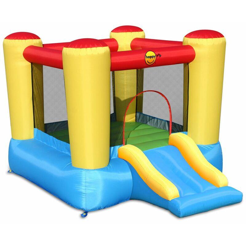 Gioco Gonfiabile per Bambini Salterello con Scivolo Castello Gonfiatore Aria - BRICOSHOP24