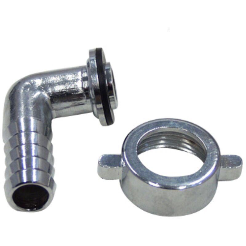 Schläfer - 655610 - Portagomma con girello in ottone 'l' tubo scarico Lavatrice 1/2 x 3/4