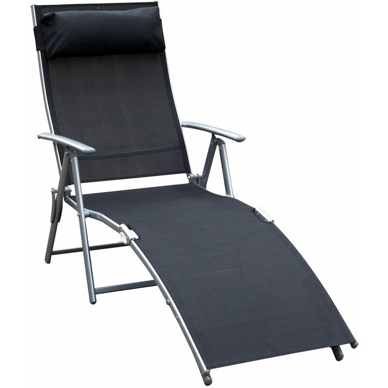 Sdraio Prendisole Relax Reclinabile Pieghevole In Metallo 137x63.5x100.5 Cm Nero Miozzi Sdraio Prendisole Relax Reclinabile Pieghevole In Metallo 137x63.5x100.5 Cm Nero Miozzi