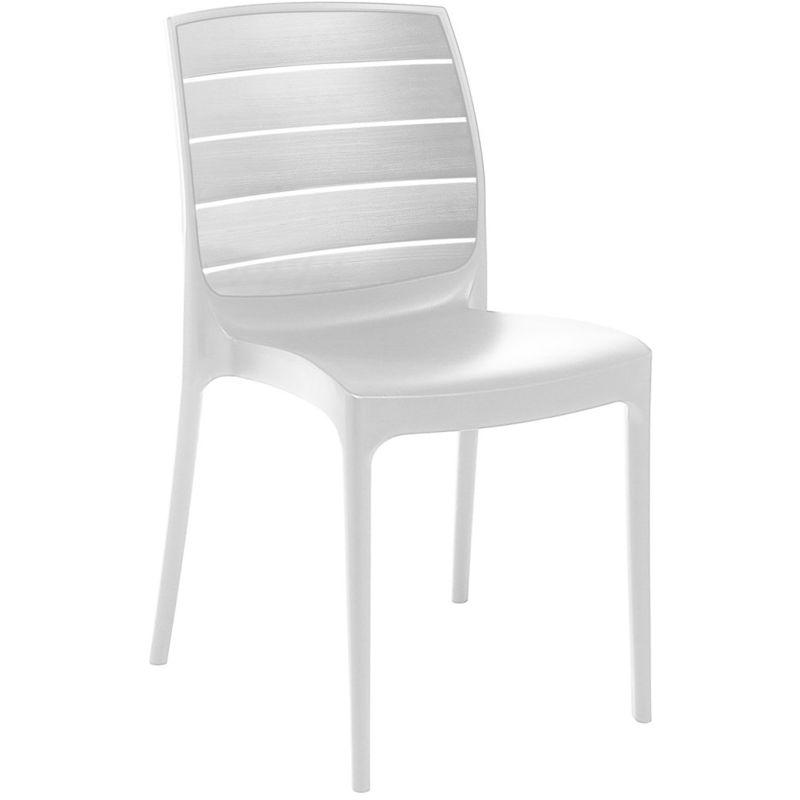 Grand Soleil - Sedia polimerica ecologica (Greenpol) - Bianco