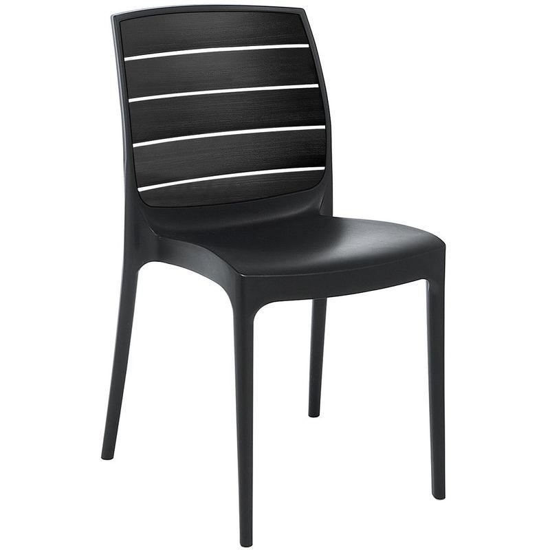 Grand Soleil - Sedia polimerica ecologica (Greenpol) - Antracite Grand Soleil - Sedia polimerica ecologica (Greenpol) - Antracite