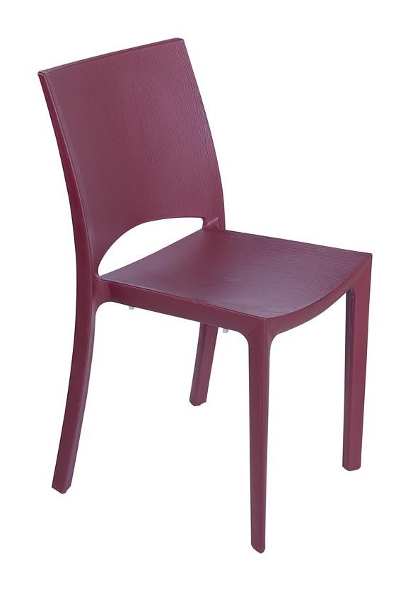 SEDIA WOODY (polipropilene) | Rosso bordeaux - GRANDSOLEIL SEDIA WOODY (polipropilene) | Rosso bordeaux - GRANDSOLEIL