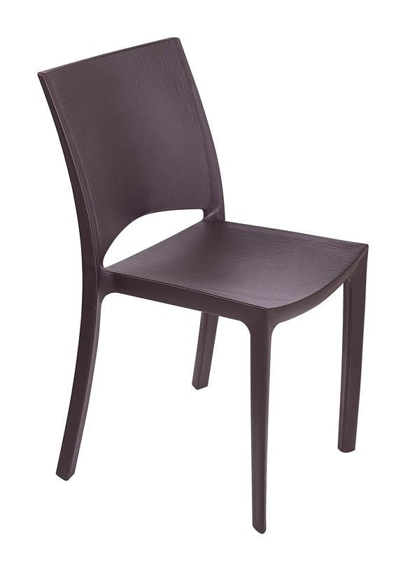 SEDIA WOODY (polipropilene) | Moka - GRANDSOLEIL