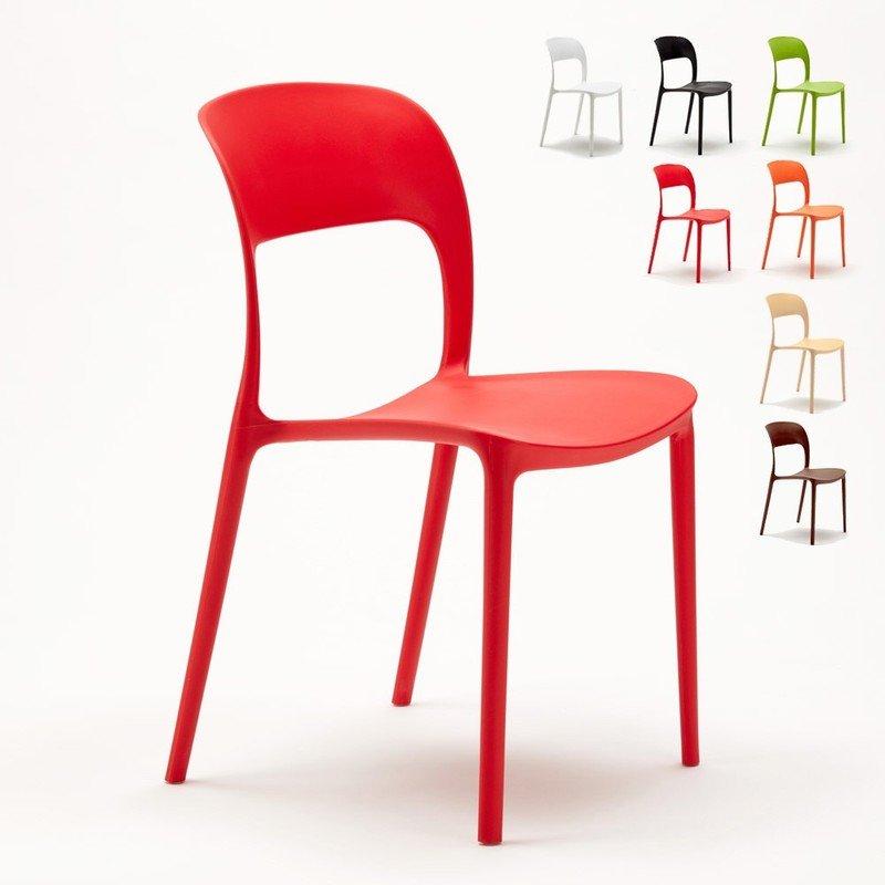 Sedie Cucina Casa Bar Ristorante In Polipropilene Design Restaurant | Rosso