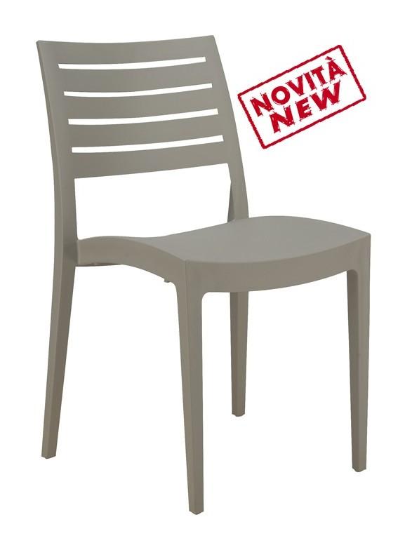 SEDIA FIRENZE (greenpol) | Grigio perla - GRANDSOLEIL