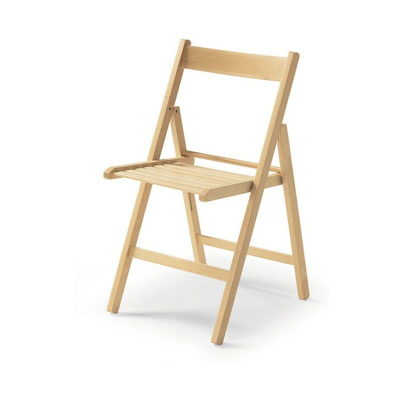 Sedia pieghevole in faggio di alta qualita colore naturale 43x48xh.79 cm
