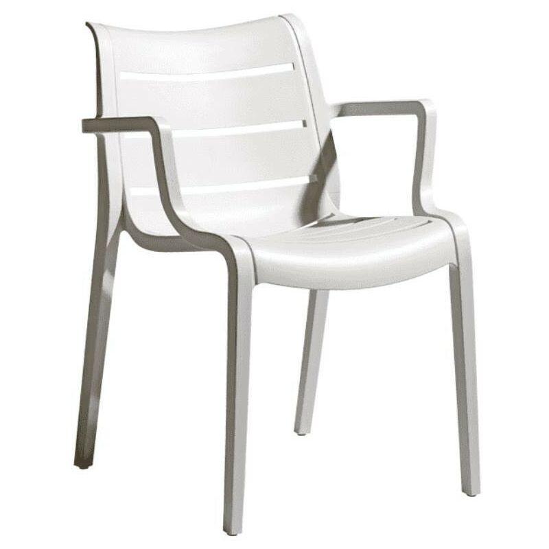 Sedia poltrona in tecnopolimero Sunset lino - Scab