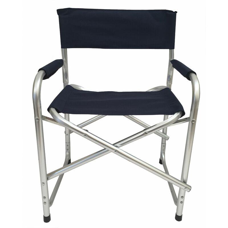 Sedia Regista In Alluminio E Poliestere Azzurra - SOGARI