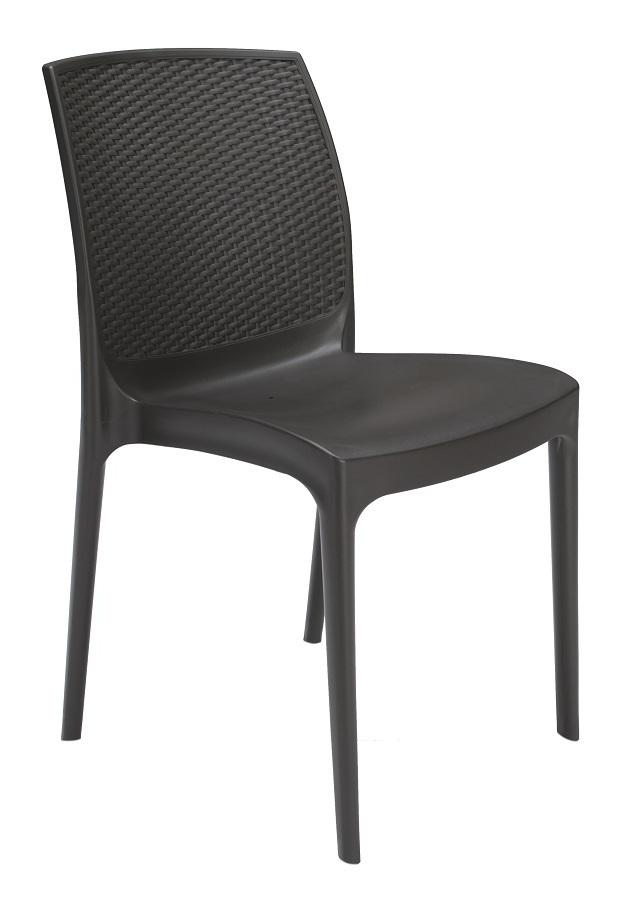 Sedie in Poly Rattan Giardino Bar Ristorante Boheme Grand Soleil - Moka
