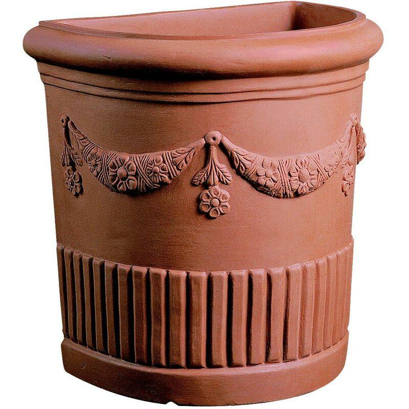 Semicerchio Resina Doppio Festone 55 cm. Terracotta