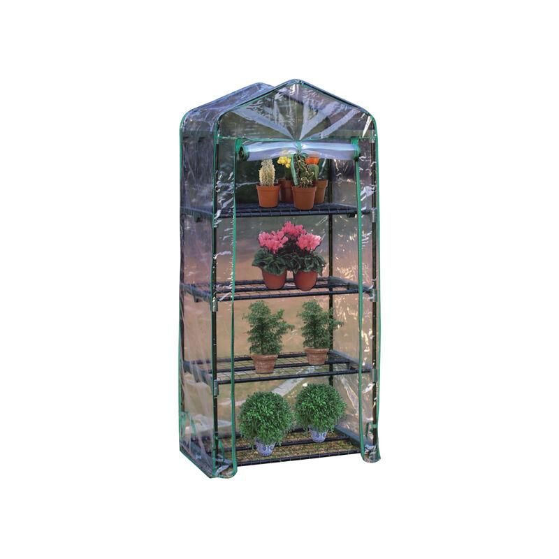 Kombo Garden - Serra a quattro ripiani con struttura in metallo verniciato e parti di