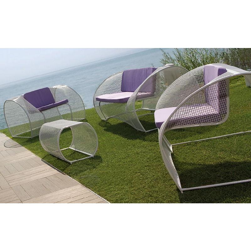 Set Da Giardino Divano 2 Poltrone E Tavolino In Rete Stirata Mercury - Ranieri Set Da Giardino Divano 2 Poltrone E Tavolino In Rete Stirata Mercury - Ranieri