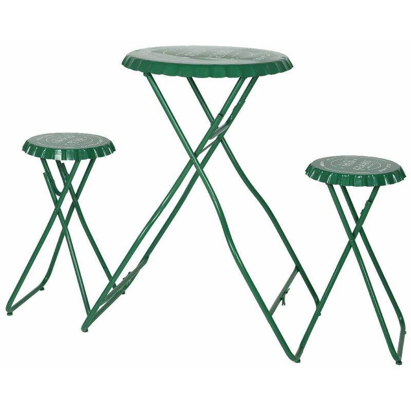 Set Salvaspazio Tavolino e 2 Sgabelli Colore Verde Dimensioni 171x60x100 cm - SCARAMUZZA MODO Set Salvaspazio Tavolino e 2 Sgabelli Colore Verde Dimensioni 171x60x100 cm - SCARAMUZZA MODO