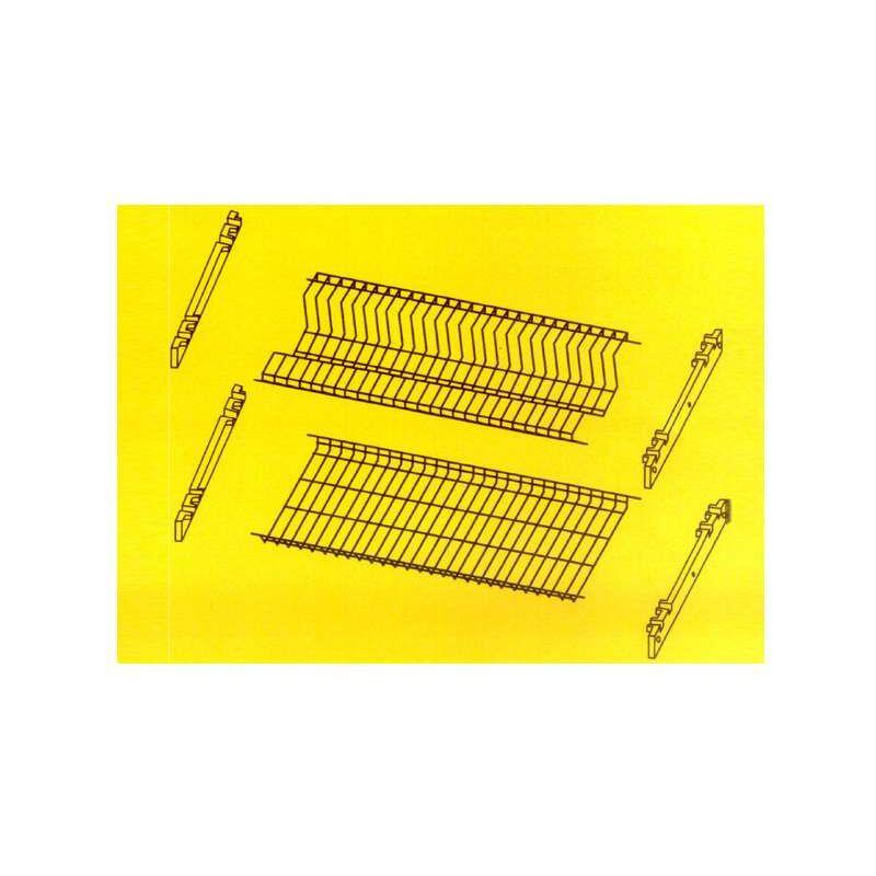 Set scolapiatti ad incasso acciaio 76 cm