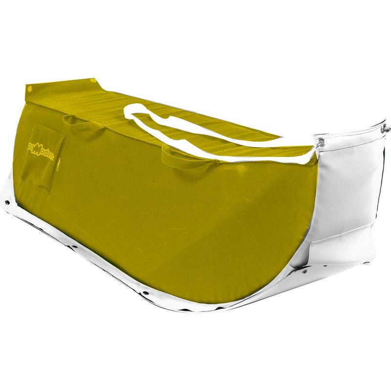 Slitta Per Neve 135x38x34 Cm In Acrilico Slittone Giallo - Pomodone