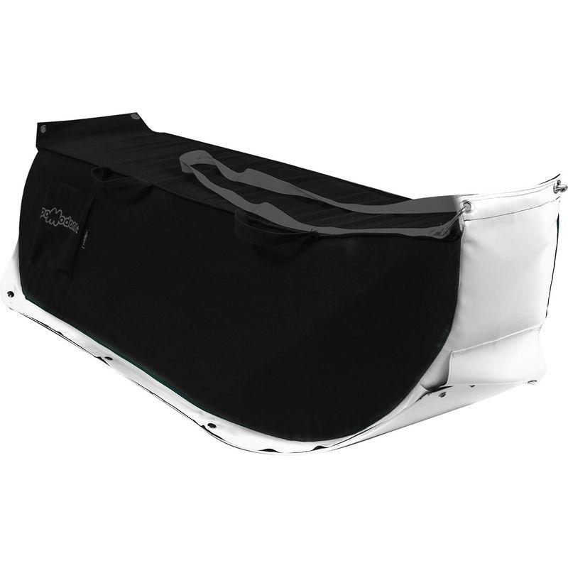 Slitta Per Neve 135x38x34 Cm In Acrilico Slittone Nero - Pomodone