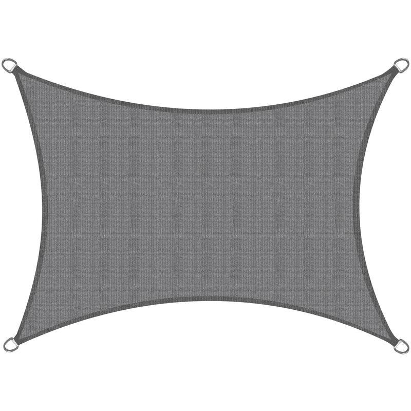 Tenda a vela parasole e ombreggiante rettangolare SolVision Antracite, 300x200 cm - Sol Royal
