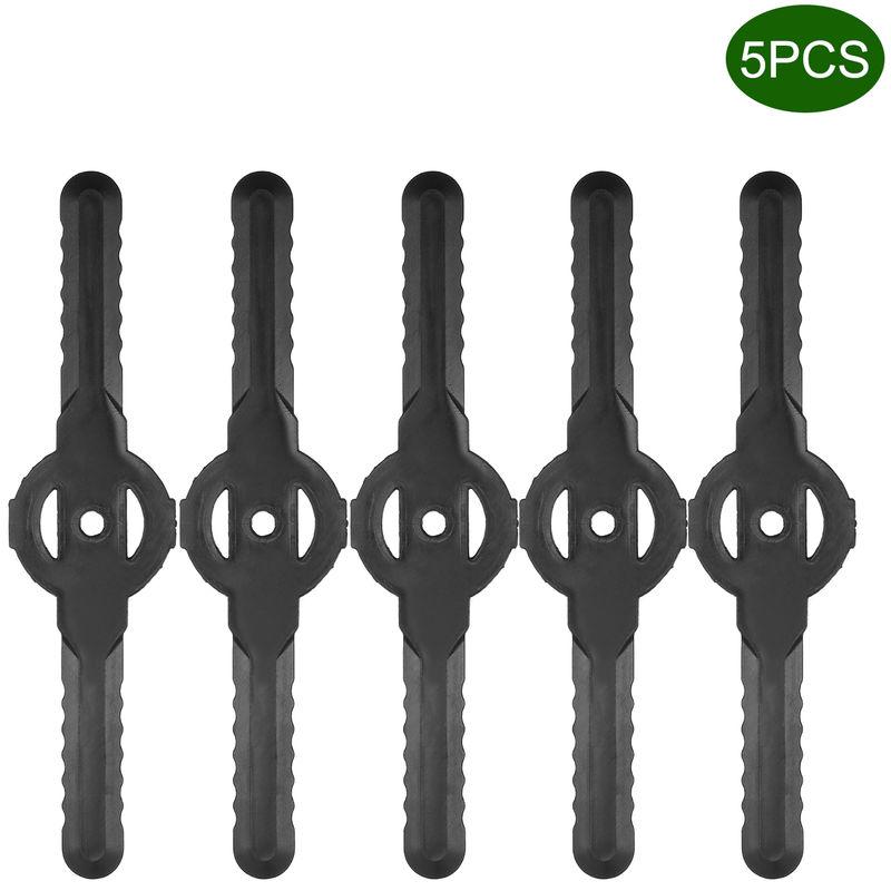Asupermall - Sostituzione di plastica Lawn Mower lama falciatrice Grass Trimmer Weeder Lama Mower Accessorio per giardino Agricoltura Usa 5pcs / pack