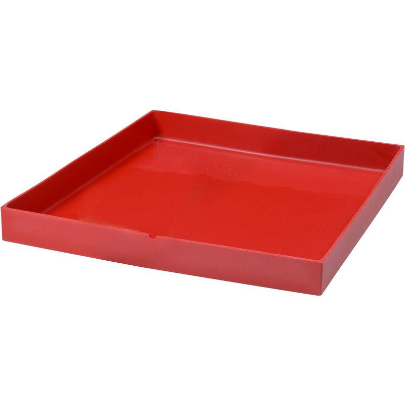 Sottovaso 40x40x5,5cm In Resina Schio Cubo 40 Rosso Cardinale - Tulli Sottovaso 40x40x5,5cm In Resina Schio Cubo 40 Rosso Cardinale - Tulli