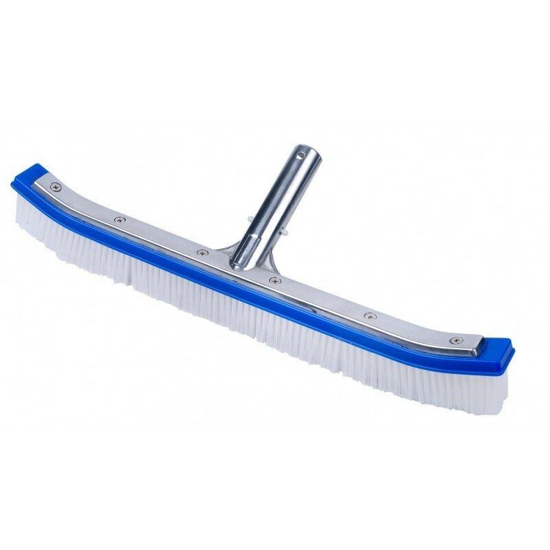 Spazzola per la pulizia delle piscine in PVC con rinforzo in alluminio largo 46 cm - JARDIBOUTIQUE