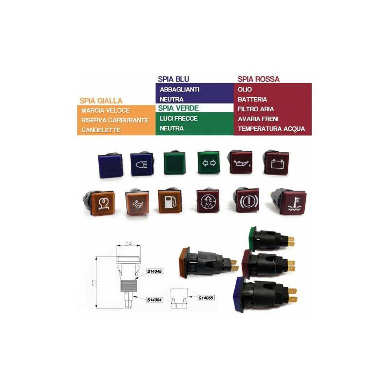 Spia Universale Luce Luminosa Ricambio Veicoli Mezzi Agricoli Trattore 29242V Rossa Olio (29242)