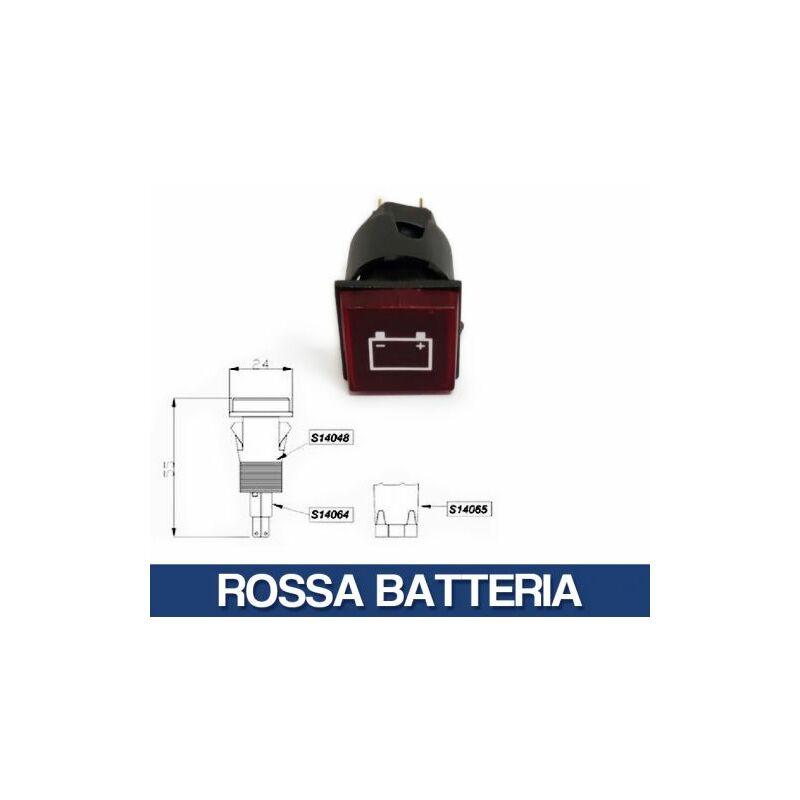 Spia Universale Luce Luminosa Ricambio Veicoli Mezzi Agricoli Trattore 29242V Rossa Batteria (29243)