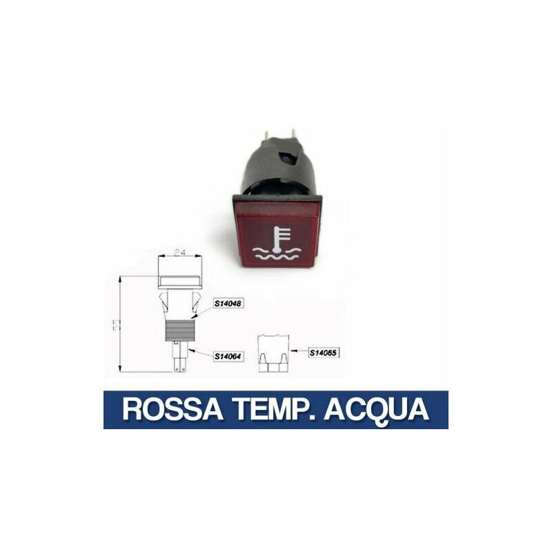 Spia Universale Luce Luminosa Ricambio Veicoli Mezzi Agricoli Trattore 29242V Rossa Temp. Acqua (37882)