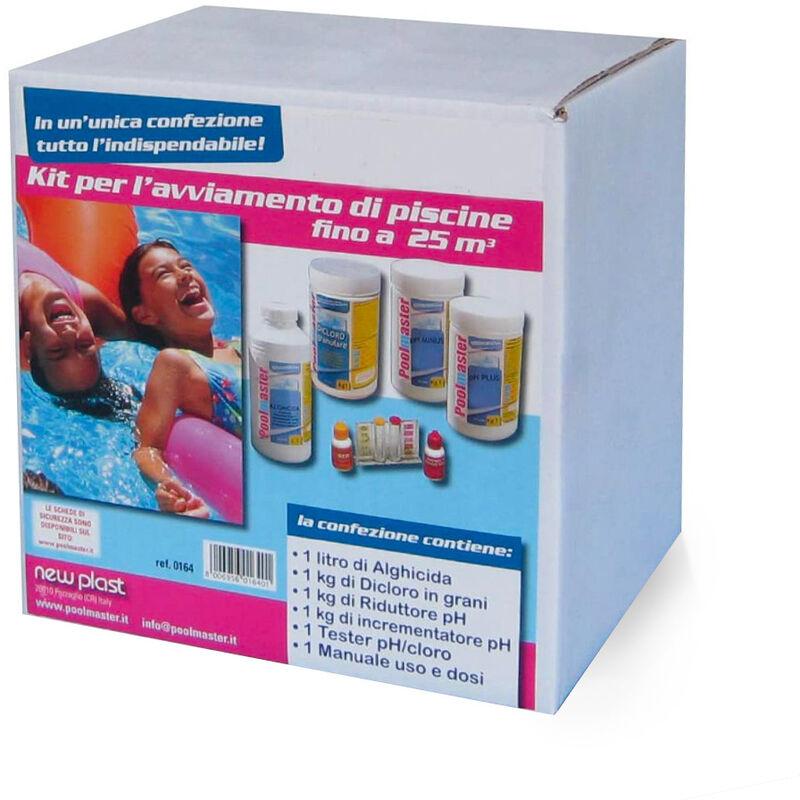 Poolmaster - Starter Kit con alghicida antialghe dicloro pH minus e plus tester pH/cloro Poolmaster - Starter Kit con alghicida antialghe dicloro pH minus e plus tester pH/cloro
