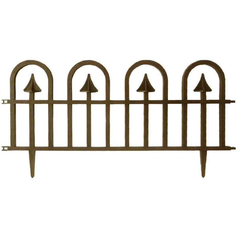 Steccato componibile abs oro anticato cm 60x31,5 decorativo per giardini piccol Steccato componibile abs oro anticato cm 60x31,5 decorativo per giardini piccol