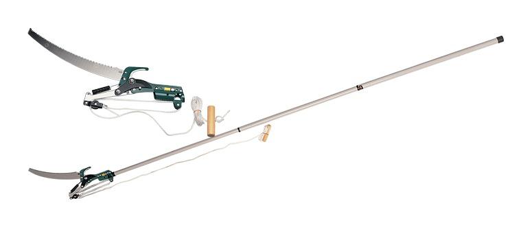 Svettatoio telescopico mt 2,5 forbice allungabile + segaccio cesoia telescopica