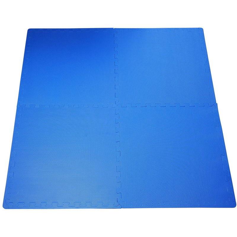 Tappeto Puzzle A Incastro Set 8 Pezzi 60x60 Cm Blu - Benzoni