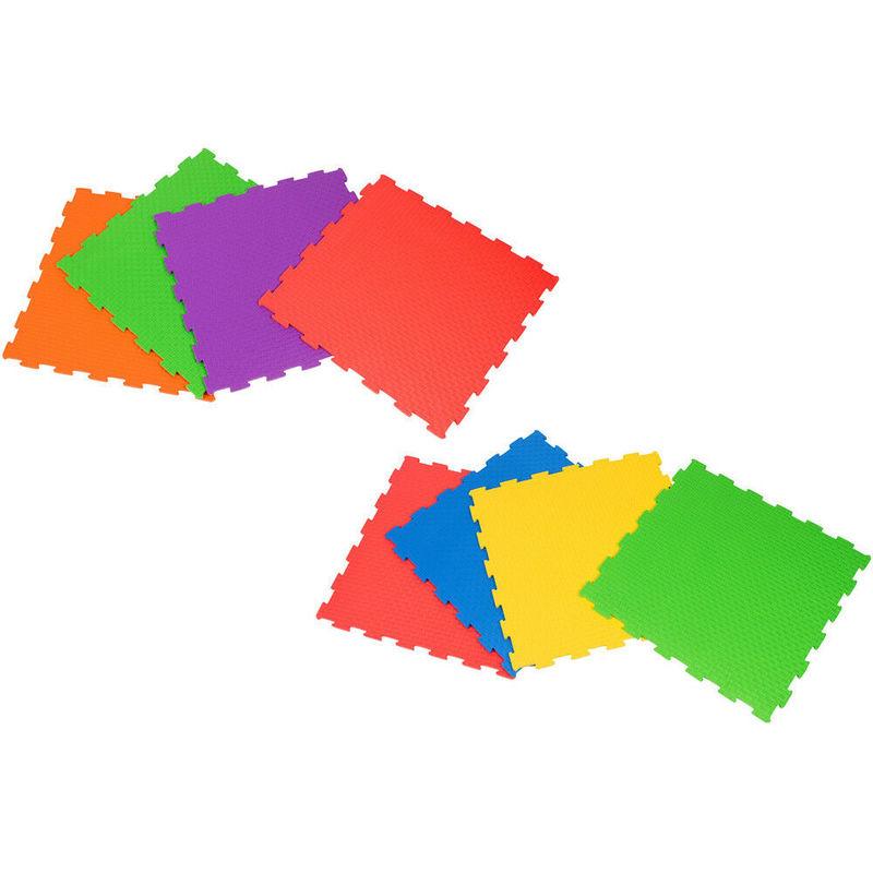 Tappeto Tappetino Mattonelle Puzzle Extra Large in Gomma Gioco Bambini 4pz 61x61 - LGVSHOPPING