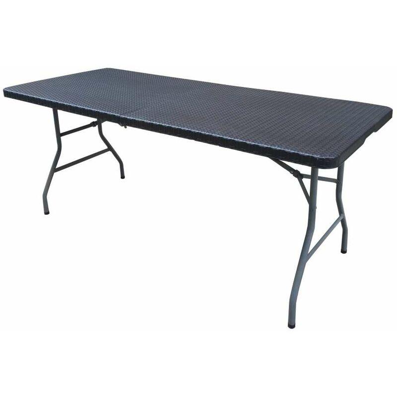 Tavolo catering pieghevole resina nero