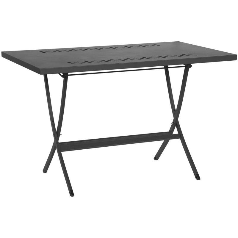 Tavolo Da Giardino Pieghevole 120x80x75 Cm In Acciaio Hermes 120 Antracite - Pasotti Tavolo Da Giardino Pieghevole 120x80x75 Cm In Acciaio Hermes 120 Antracite - Pasotti
