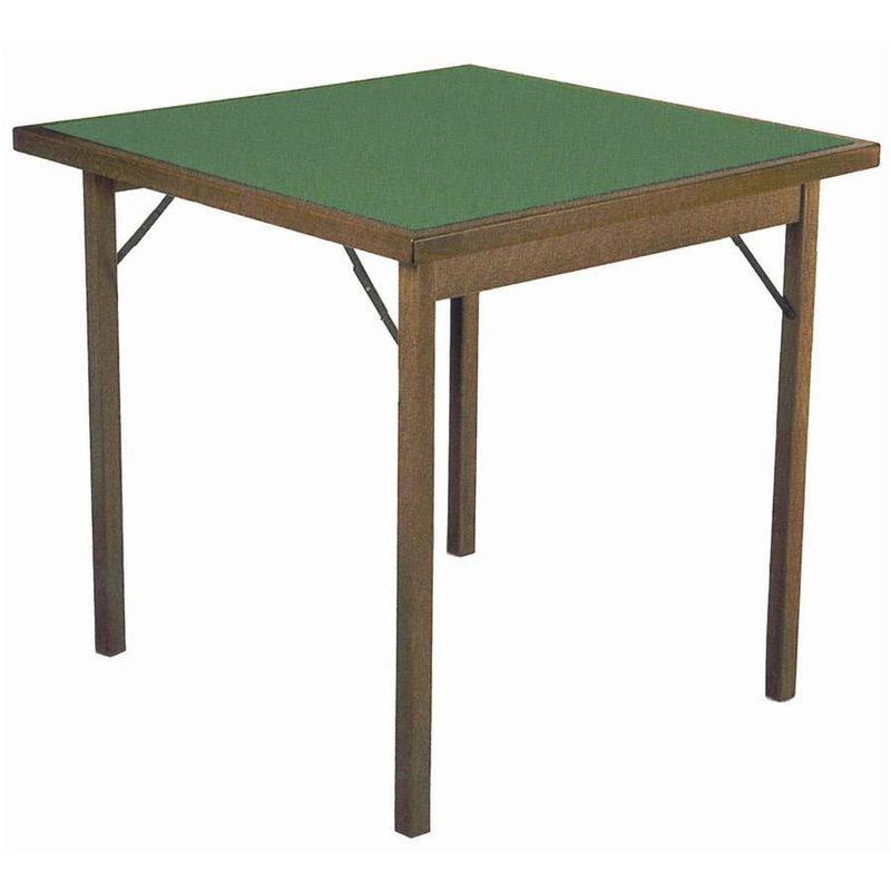 Tavolo Da Gioco Quadrato Pieghevole 90x90 Cm In Legno Panno Verde Classic Big - Del Fabbro Tavolo Da Gioco Quadrato Pieghevole 90x90 Cm In Legno Panno Verde Classic Big - Del Fabbro