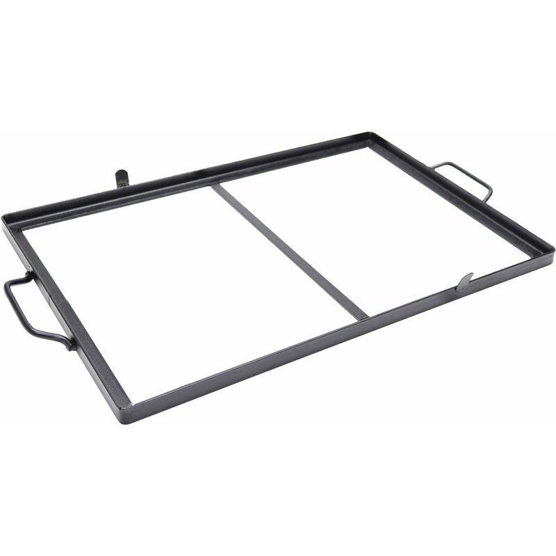 Telaio in ferro con manici 60x40cm per bistecchiera in ghisa piastra in pietra lavica e ollare