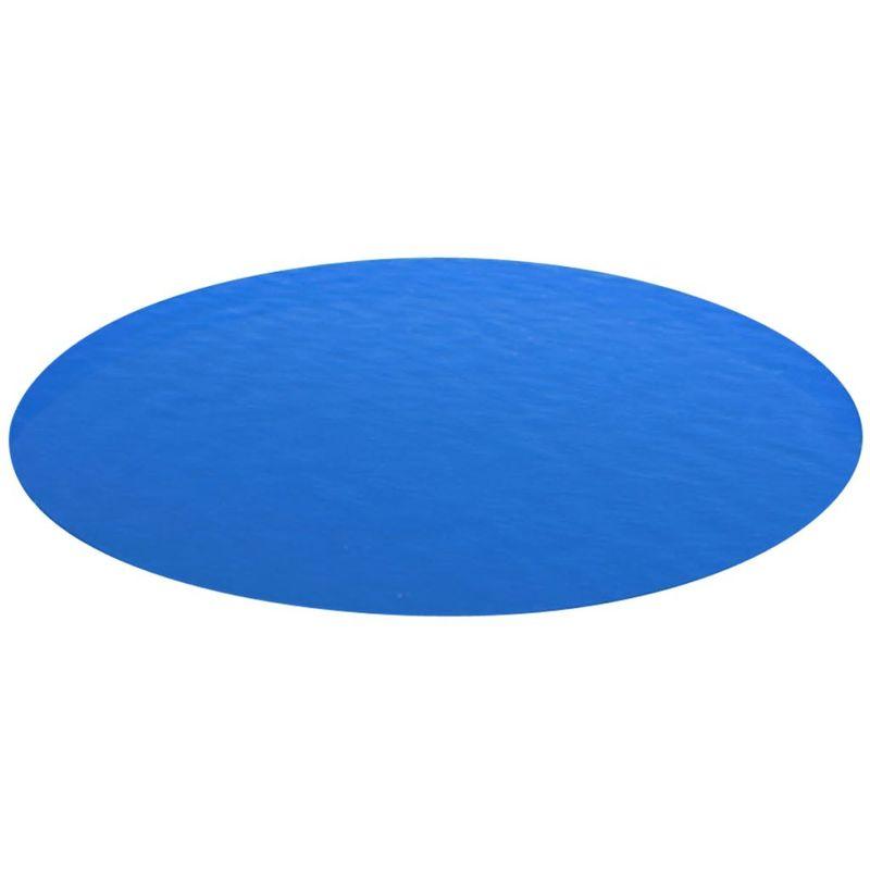 Telo Copripiscina Solare Copertura Rotonda PE 488 cm Blu - ASUPERMALL