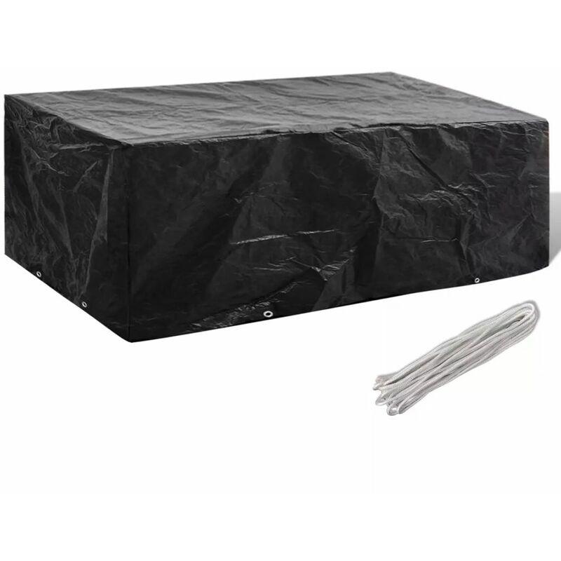 Telo di copertura per mobili da esterno con 8 occHommooelli 200x160x70 cm VD24199