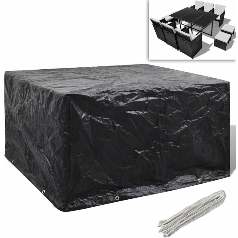 Telo di copertura per mobili in polirattan con 8 occHommooelli 172 x 113cm VD24194