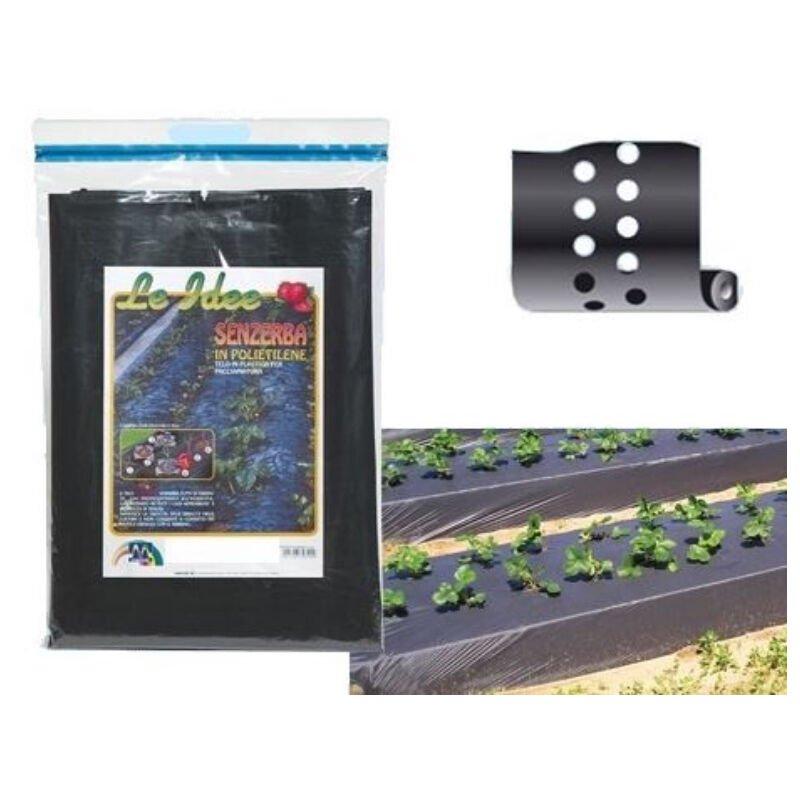 Telo Pacciamatura Nero Con Fori Mt.1,2X10