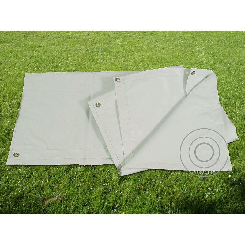 Telo Telone occhiellato/Pavimento per tende 3,8x6,1m PVC, Grigio - DANCOVER