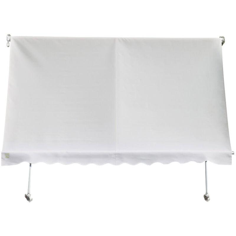 Tenda Da Sole 3x2,5m Tessuto Poliestere Geranio Ecrù - Kraus