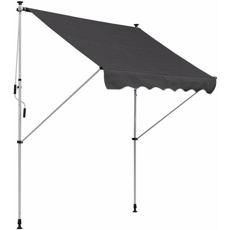 Tenda Da Sole Avvolgibile 2x1,5m Grigia - Outsy
