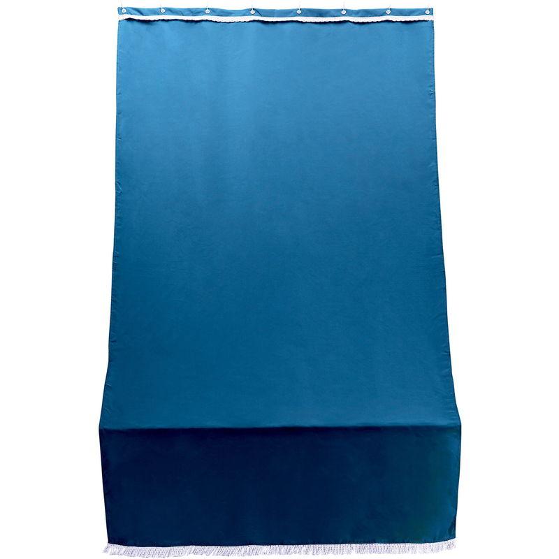 Tenda Da Sole Per Sormonto 1,4x2,5m In Poliestere Con Anelli Ranieri Blu Unito