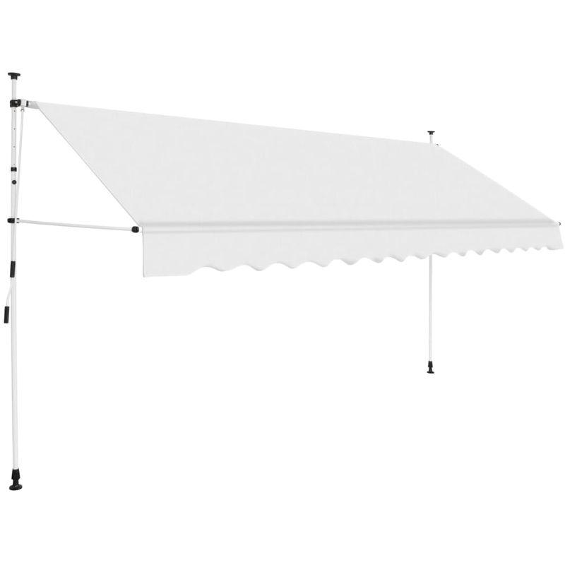 Asupermall - Tenda da Sole Retrattile Manuale 400 cm Crema