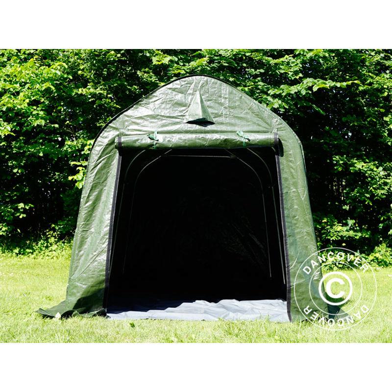 Tenda magazzino Tenda garage PRO 2x3x2m PE, con pavimento, Verde/Grigio - DANCOVER