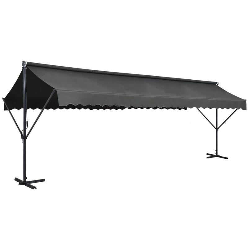 Tenda Parasole con Piedistallo 600x300 cm Antracite - ASUPERMALL
