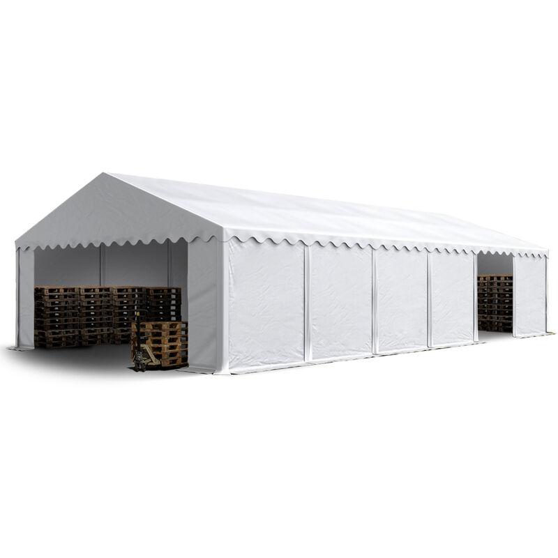 Tendone Deposito 6x12m PVC ca. 500g/m² bianco Gazebo Magazzino Tenda Capannone - TENDAPRO.IT Tendone Deposito 6x12m PVC ca. 500g/m² bianco Gazebo Magazzino Tenda Capannone - TENDAPRO.IT