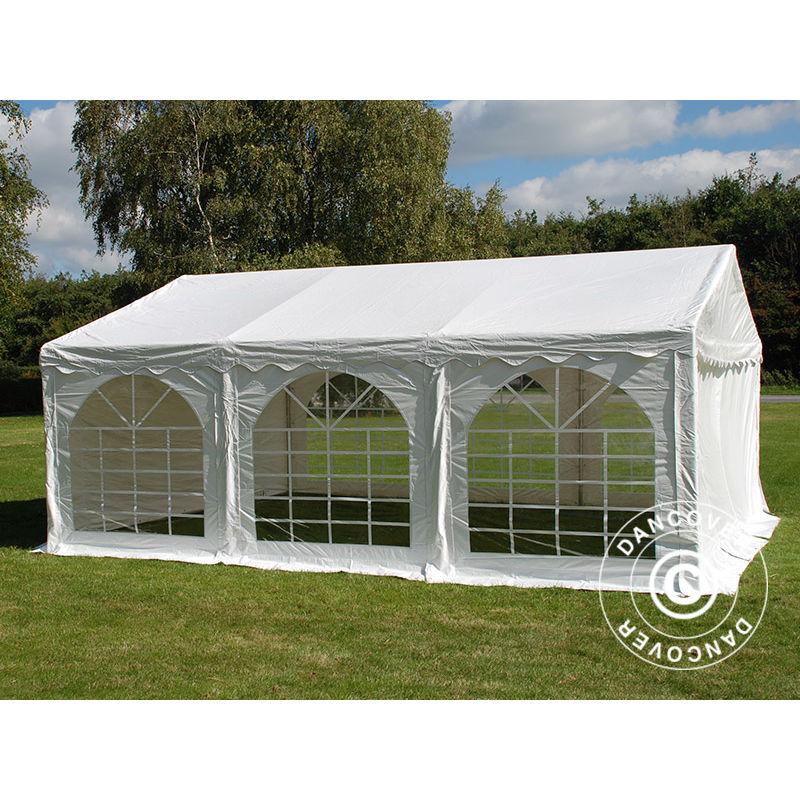 Dancover - Tendone gazebo per feste Original 4x6m PVC, Bianco